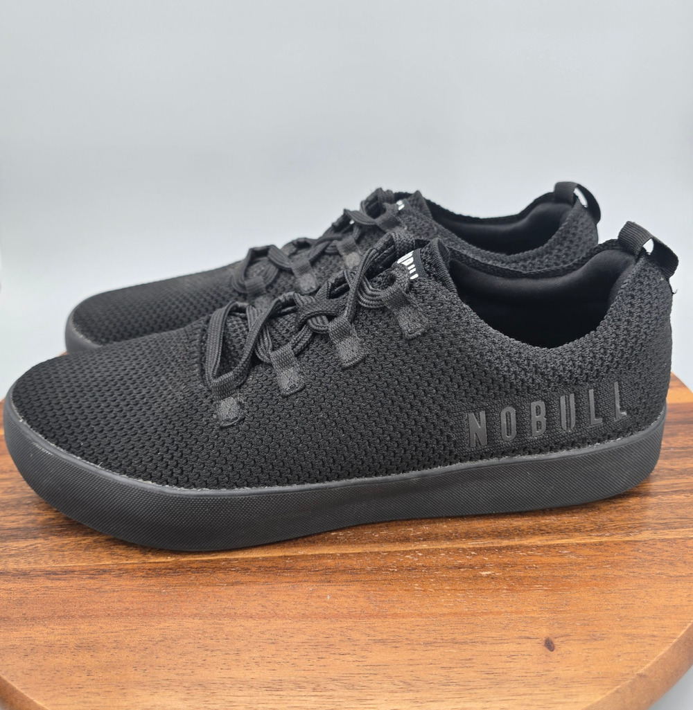 Nobull Rec Trainer Shoes Mens 12 Black Low Top Training Gym Athletic Sneakers